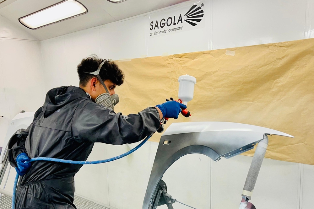 La tecnología de simulación SagolaSPRAY™ arrasa en ferias y centros de formación: todos quieren probarla