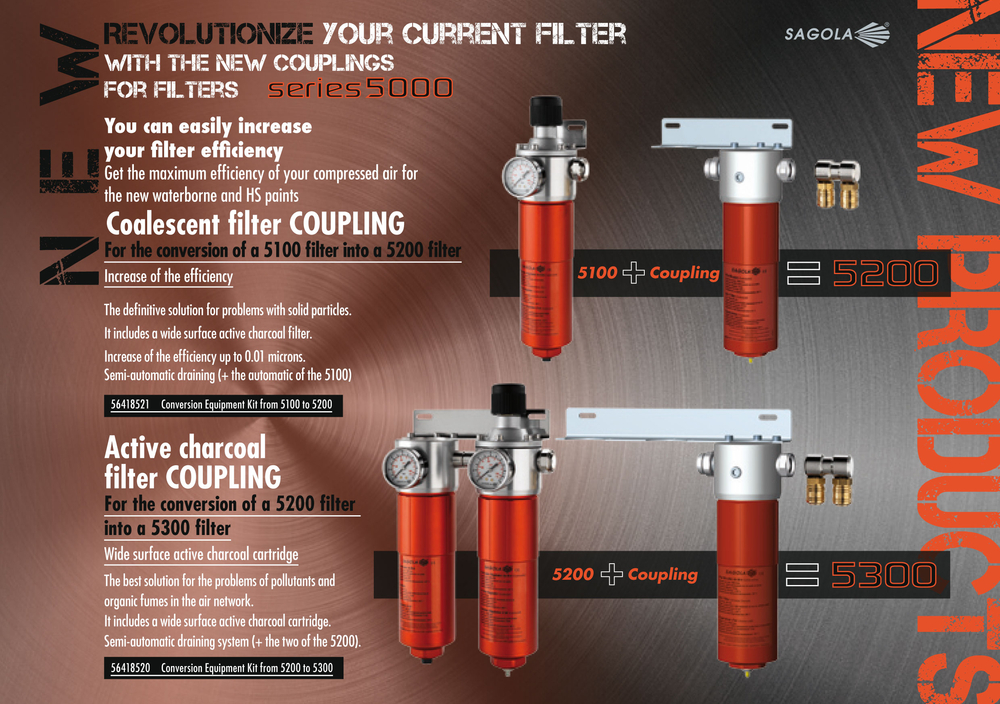 SAGOLA keeps reinforcing its compromise with the compressed air filtration solutions, inside the spraybooth.