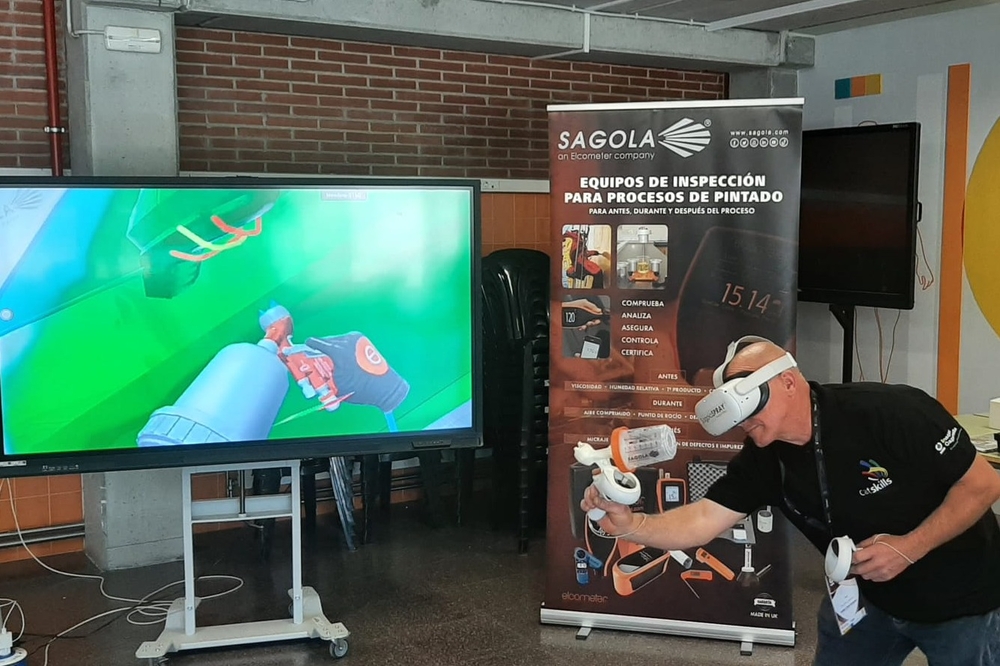 La tecnología de simulación SagolaSPRAY™ arrasa en ferias y centros de formación: todos quieren probarla