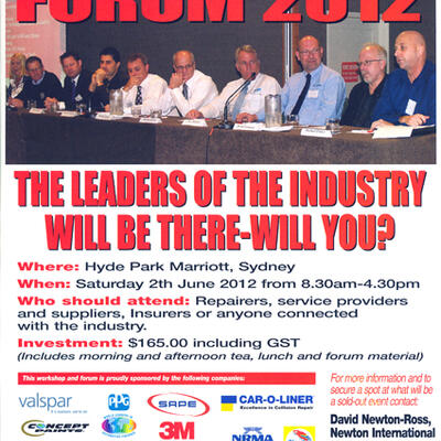 INDUSTRY FORUM 2012, AUSTRALIA – SAGOLA ESTARÁ ALLÍ